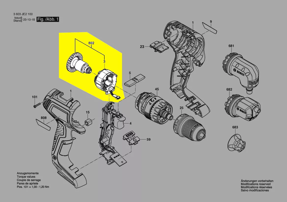 moteur réf. 1 607 022 6BD Bosch